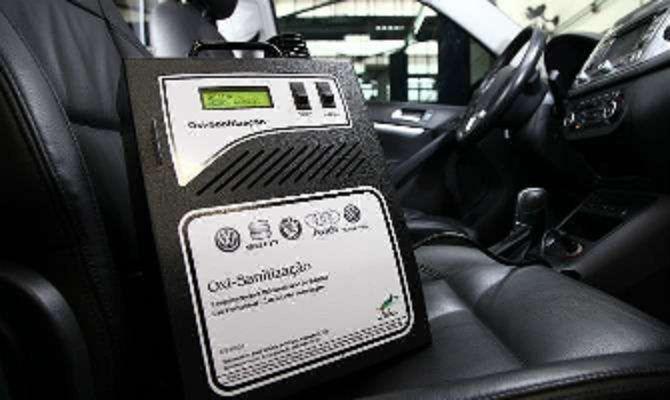 Limpeza ar condicionado automotivo ozônio